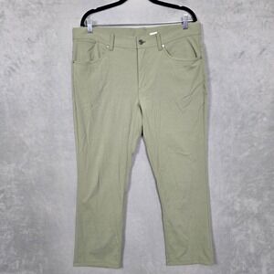 LL Bean Venture Pants Men's 36x30 (37x28) Green Stretch Performance Hiking